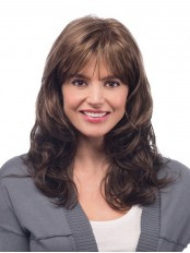 Dazzling Long Wavy Brown Synthetic Wigs