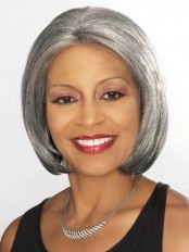 New Style Short Straight Grey Synthetic Wigs