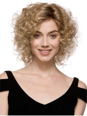 Soft Curly Brown Lace Front Wigs