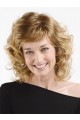 Mid-length Wavy Human Hair Wig